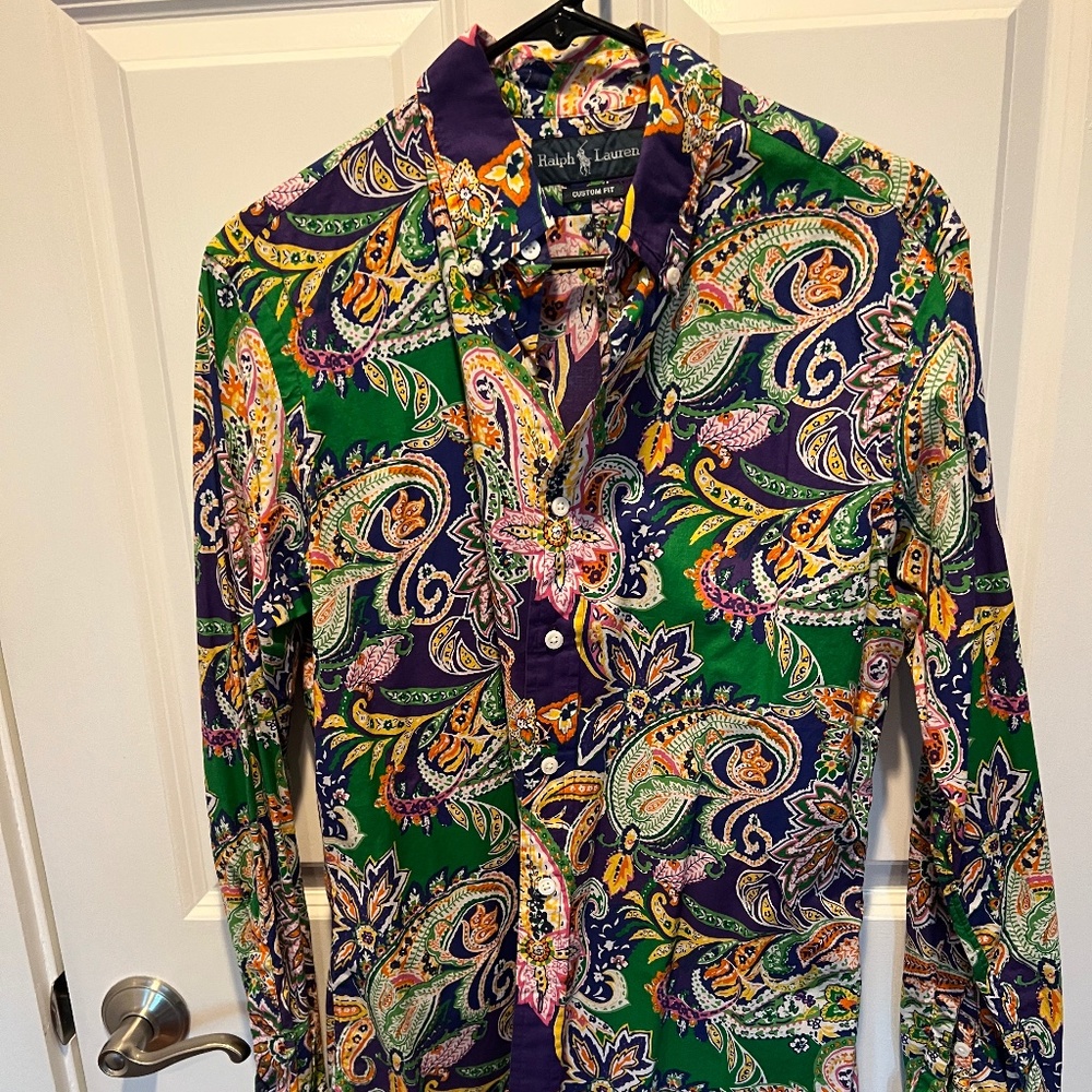 Mens Ralph Lauren Long sleeve summer shirt